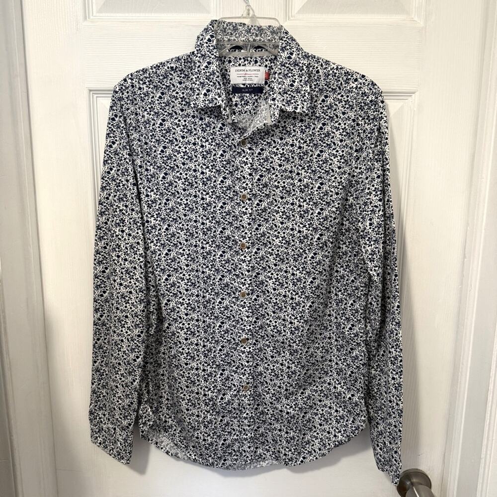 Denim & Flower Men's Floral Cotton Shirt